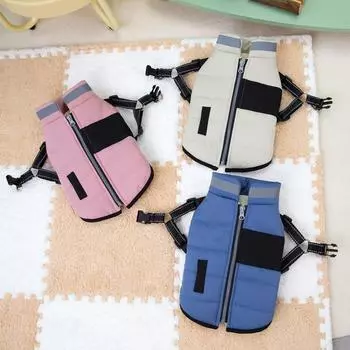 Теплая зимняя одежда для собак средних и маленьких пород, ветрозащитная куртка для чихуахуа, французского бульдога, йорка, жилет XS