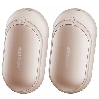 тепло Раздельный тип перезаряжаемый набор из 2 быстрое генерирование тепла в 3 электронных карманных электрических термометрах симпатичный оба удобны для легкого использования на работу бежевый