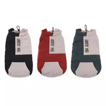 Теплое хлопковое пальто с карманом-рюкзаком для кошек и собак S