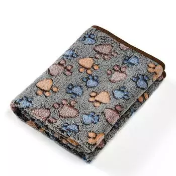 Теплое одеяло для домашних кошек Осень Зима Уютное Утолщенное Флисовое Одеяло с Отпечатками Лап Котенка Подстилка для Кровати для Маленьких Средних Больших Кошек Собаки Чихуахуа Принадлежности XS 25x25cm