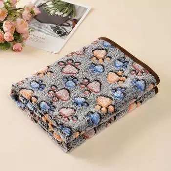 Теплое одеяло для собак для маленьких и больших собак, кошек, лап, щенков, дивана, кровати, коврика, йоркширского золотистого ретривера, мягкие одеяла, товары для животных 25x25cm фиолетовый