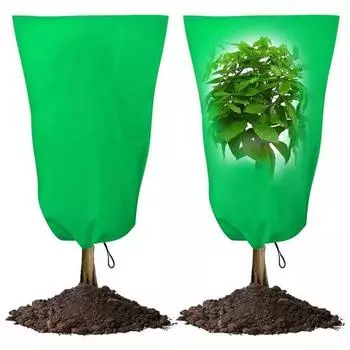 Теплое покрытие для растений, защита сада от заморозков, многоразовое зимнее покрытие, устойчивое к холоду M зелёный