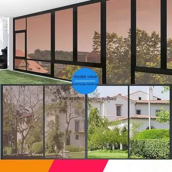 Теплоизоляционная пленка Стеклянная солнцезащитная пленка Самоклеящаяся пленка против подглядывания Перспективная пленка для единичных жалоб 50cm*5m
