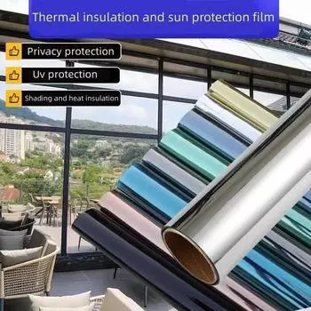 Теплоизоляционная пленка Стеклянная солнцезащитная пленка Самоклеящаяся пленка против подглядывания Перспективная пленка для единичных жалоб 40cm*2m