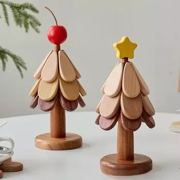 Теплоизоляционная подкладка для рождественской елки, безопасное украшение для обеденного стола в виде фруктовой звезды, коврик для овощного горшка, деревянная подставка под подставку, новое украшение