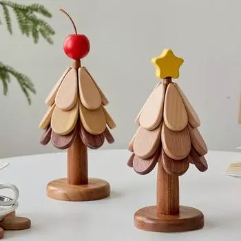 Теплоизоляционная подкладка для рождественской елки, безопасное украшение для обеденного стола в виде фруктовой звезды, коврик для овощного горшка, деревянная подставка под подставку, новое украшение