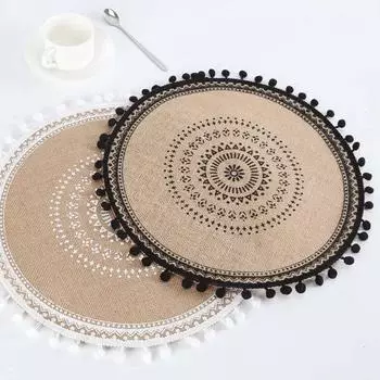 Теплоизоляционная тарелка в ближневосточном стиле, коврики для кофейной чашки, подставка для столовых приборов, подставка для кухонных принадлежностей, кухонные принадлежности