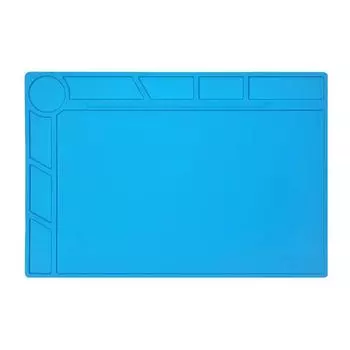 Теплоизоляционный коврик для пайки, антистатический, 500 градусов, термостойкий силиконовый коврик для станции, рабочая площадка, настольная платформа для пайки BGA 300x200