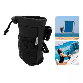 Теплоизоляция держателя бутылки, прочная, клетка для аксессуаров на шнурке, выскальзывающая вне Grey