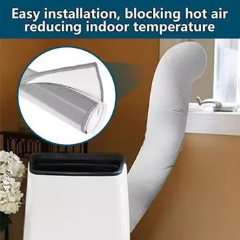 Теплоизоляция Легкое удаление Удобный универсальный Кондиционер Выхлопной шланг Изолированный протектор Защитный протектор шланга переменного тока серый