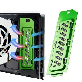 Теплоотводящий чехол для SSD, пылезащитный кожух для рассеивания тепла, охлаждающий и пылезащитный чехол для SSD для PS5 Slim M.2 NVMe 2280, слот расширения SSD серебряный