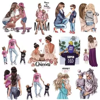 Принты для одежды Семья