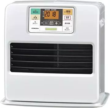 Тепловентилятор CORONA на масляной основе в 10 татами, деревянный 13 татами, большая панель управления, таймер, заправка, белый [Сделано в Японии] (Вверх / бетон) Вкл/выкл одним нажатием