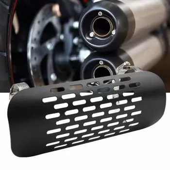 Тепловой экран мотоцикла, высокая гальваника, защита от ржавчины, теплоизоляция, защита от ожогов, тепловая защита, легкость в использовании. серебряный