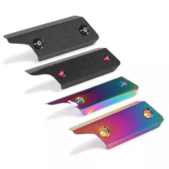 Тепловой экран выхлопа из нержавеющей стали, крышка выхлопной трубы мотоцикла, защитная пленка, универсальная для уличного велосипеда L