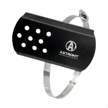 Тепловой экран выхлопной трубы мотоцикла, простая в установке защита ног чёрный