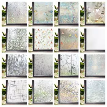 Тепловой контроль Радуга Окно Винил Защитная тонировка окон Солнцезащитная пленка Неклеящиеся наклейки на окна Витражи 30x100 cm чистый