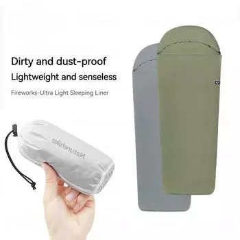 Тепловой спальный мешок вкладыш Мини Летний спальный мешок Мумия Вставка бархатная подкладка в спальный мешок Мумия Сверхлегкий синий