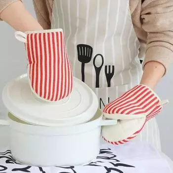 Теплозащитные перчатки Толстые термостойкие кухонные перчатки для выпечки микроволновых печей термостойкие перчатки для ручек кастрюль теплоизоляционные перчатки