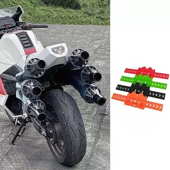 Теплозащитный экран выхлопной трубы, силиконовый чехол, аксессуар для мотокросса, защитный кожух выхлопной трубы мотоцикла, защита для мотоцикла по бездорожью красный