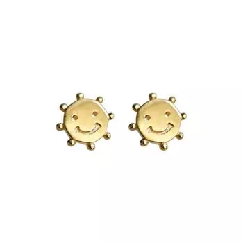 Теплые Маленькие Солнышки Милые Студенческие Серьги Серьги Нишевый Дизайн Серьги