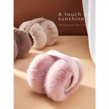 Теплые наушники для женщин, утолщенные флисовые зимние наушники со съемной моющейся подкладкой