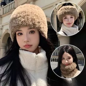 Теплые наушники, повязки на голову, пуловеры из мягкой шерсти, модные детские вязаные шарфы, шапки трех видов