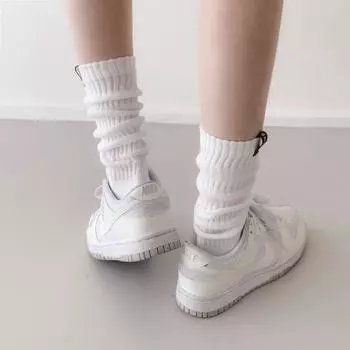 Теплые носки Blue City 1+1 с разрезами и морщинами, длинные носки, 3 цвета