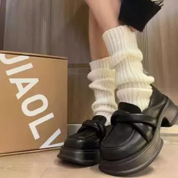 Теплые носки Jk длиной до колена в стиле ретро-колледжа для женщин
