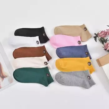 Теплые носки средней длины для женщин, зимние длинные носки, модные носки для детей, повседневные спортивные короткие носки для женщин One Size