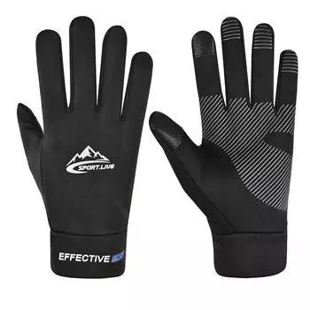 Теплые перчатки для мужчин для осенне-зимних видов спорта на открытом воздухе для езды на велосипеде и вождения, бархатные утолщенные перчатки для сенсорных экранов, водонепроницаемые и холодостойкие перчатки для женщин L