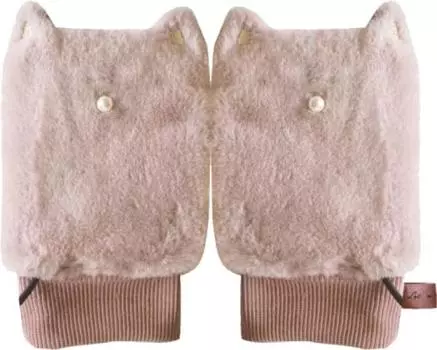 Теплые перчатки Global Arrow Mia Cat USB W11 H17 Размер приблизительный. С04-6068 (розовый (02))