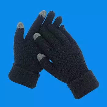 Теплые перчатки Зимние Футбольные Конные Тренировочные Велосипедные Футбольные Альпинизм Спорт на открытом воздухе Противоскользящие Сенсорный экран Лыжные Внутренник L