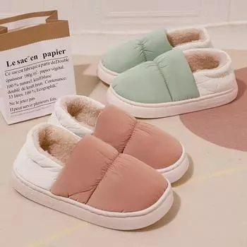 Теплые плюшевые ботинки для мужчин и женщин, повседневные ботинки на плоской подошве, удобные водонепроницаемые зимние ботинки для мужчин, зимние ботинки 2024 44-45