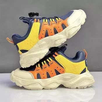 Теплые плюшевые уличные кроссовки для детей, большой размер 39, нескользящие детские спортивные кроссовки, модная оригинальная зимняя обувь, кроссовки для мальчиков 28