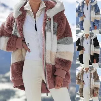 Теплые тела, осенне-зимнее женское теплое пальто с длинными рукавами и цветными блоками на молнии и пухе с капюшоном XXL хаки