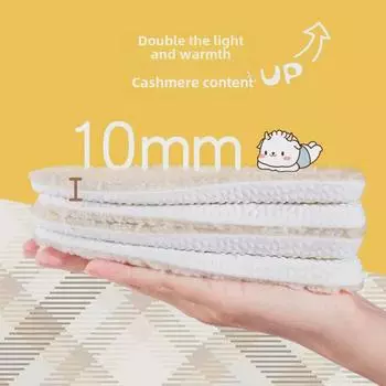 Теплые, впитывающие пот шерстяные стельки с возможностью резки для мальчиков, девочек, младенцев и детей постарше 26-30