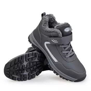 Теплые зимние ботинки с мехом для унисекс, размер 35-45, зимние ботинки для унисекс, водонепроницаемые уличные кроссовки для женщин и мужчин, ботильоны 35