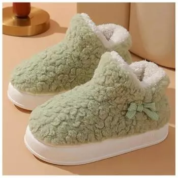 Теплые зимние женские ботинки, модная меховая женская верхняя одежда, лаконичный дизайн, женская домашняя хлопковая обувь с высоким берцем на платформе, новинка 2024 года 36