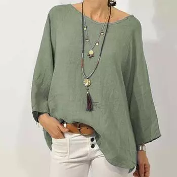 Теплый большой размер, цвет, средний свободный круглый пуловер с однотонным вырезом, мягкая длина, винтажный топ 3XL синий