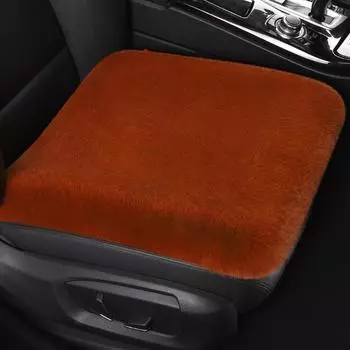 Теплый чехол для сиденья автомобиля, плюшевая шерстяная подушка для сиденья водителя, зимняя универсальная толстая
