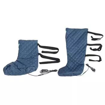 Теплый чулок с подогревом и ремешком для гипса, толстая флисовая подкладка, регулируемый чехол для ног из гипса Thick Long