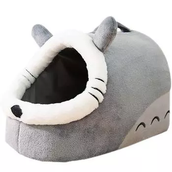 Теплый домик для кошек, осенняя и зимняя колыбель для кошек, кровать для кошек, полузакрытый домик для собак, товары для животных, кровати для маленьких и средних собак S
