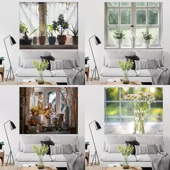 Теплый гобелен для прикроватной тумбочки общежития, спальни, гостиной, домашний настенный гобелен, украшение 100x75cm