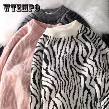 Теплый и удобный свитер для мужчин и женщин, осенне-зимний свободный пуловер, свитер с круглым вырезом XXL