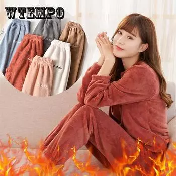 Теплый костюм феи, женский домашний костюм из толстого кораллового флиса, верхняя одежда, универсальный свободный костюм для ленивых, пушистый свободный коралловый флис, мягкий и не выцветающий