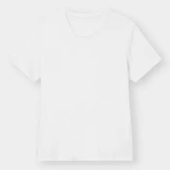 Теплый круглый вырез в стиле GU, футболка с коротким рукавом + E