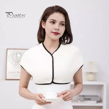 Теплый наплечник, зимняя термоподкладка из флиса, утеплитель для плеч, для пожилых мужчин и женщин, протектор плеч, носимый наплечный платок L A