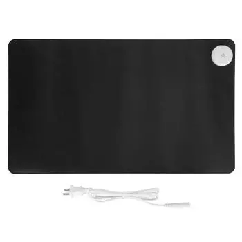 Теплый настольный коврик с 3 уровнями нагрева, регулировкой времени, водонепроницаемый большой коврик для мыши из искусственной кожи с подогревом для офиса US PLUG