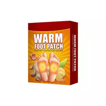 Теплый пластырь для ног Теплый детский антистрессовый осушающий пластырь для улучшения сна Акупунктурный пластырь для массажа ног Уход за ногами One Size жёлтый